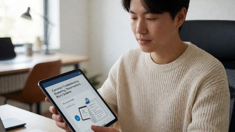 使用中的常见故障排查:卡顿、掉线、画面糊怎么办 示意图
